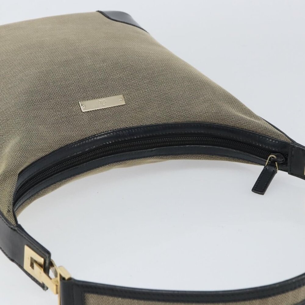 Authentic GUCCI Shoulder Bag Canvas Beige Gold 001 4204 - Picture 13 of 16